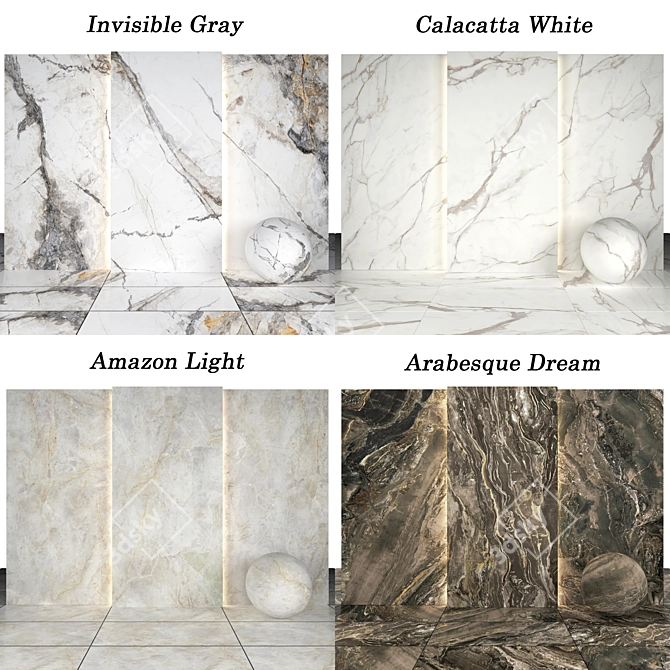 Luxury Marble Collection 3D model image 3