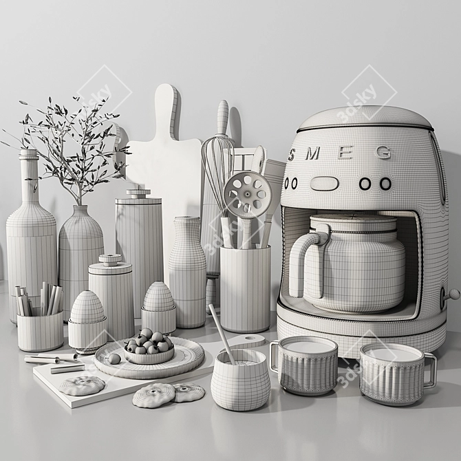 High-Quality Kitchen Accessories 3D model image 4