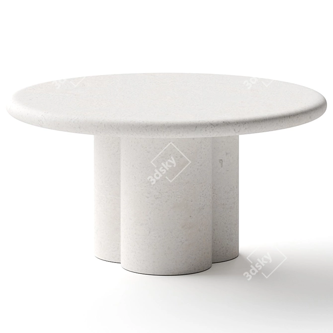 Stylish Sol Round Dining Table 3D model image 1