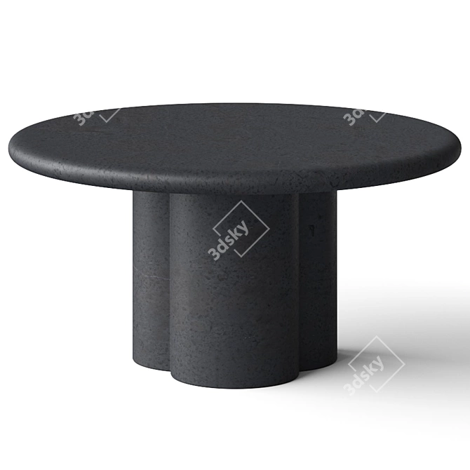 Stylish Sol Round Dining Table 3D model image 2