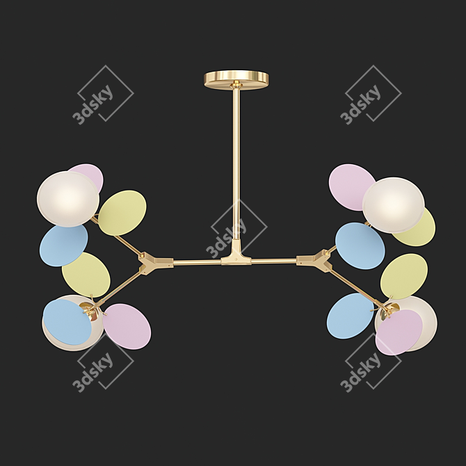 Matisse M: Modern Minimalist Molecular Pendant Lights 3D model image 1