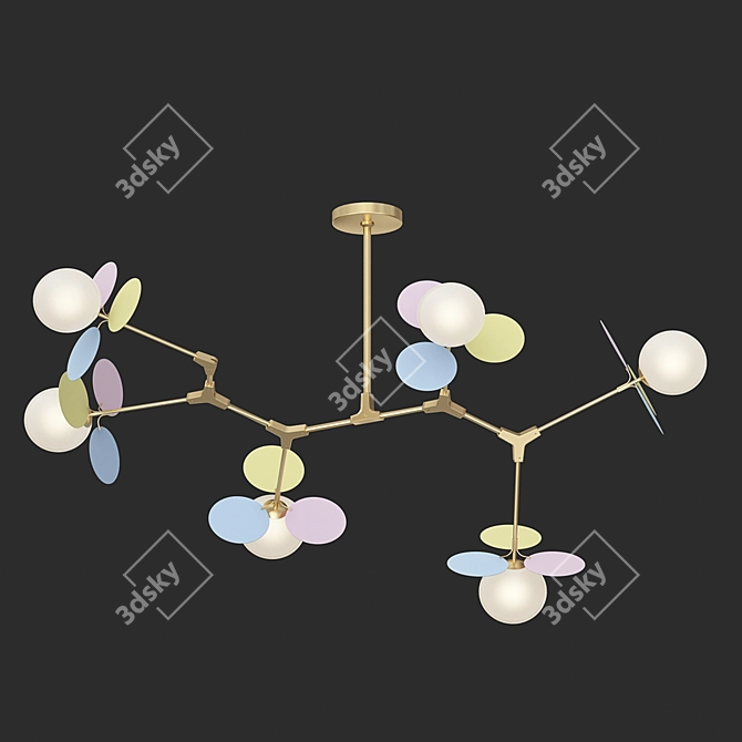 Matisse M: Modern Minimalist Molecular Pendant Lights 3D model image 2