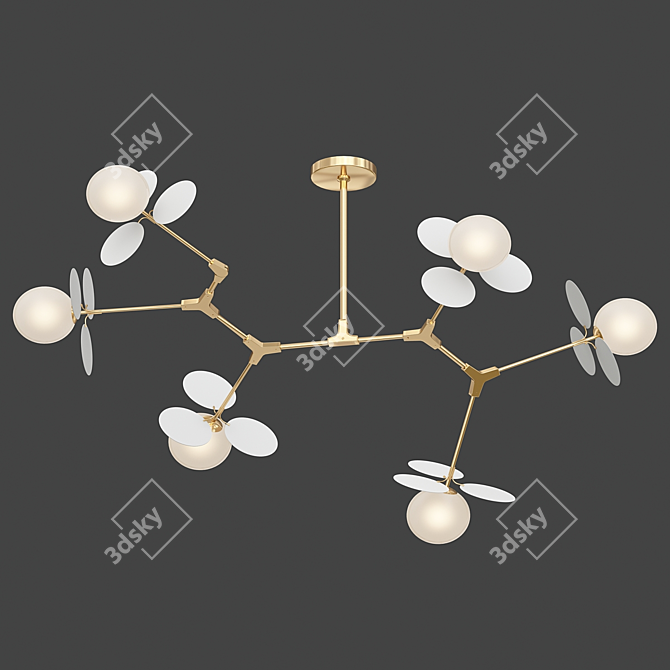 Matisse M: Modern Minimalist Molecular Pendant Lights 3D model image 4