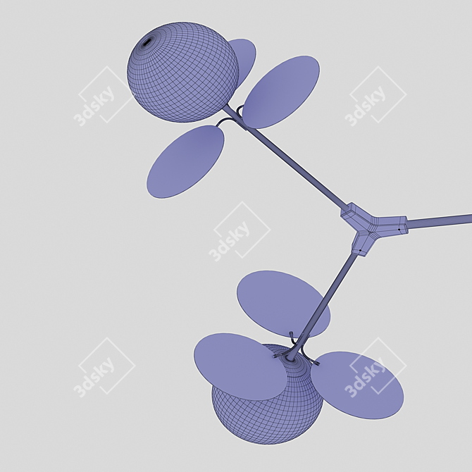 Matisse M: Modern Minimalist Molecular Pendant Lights 3D model image 5