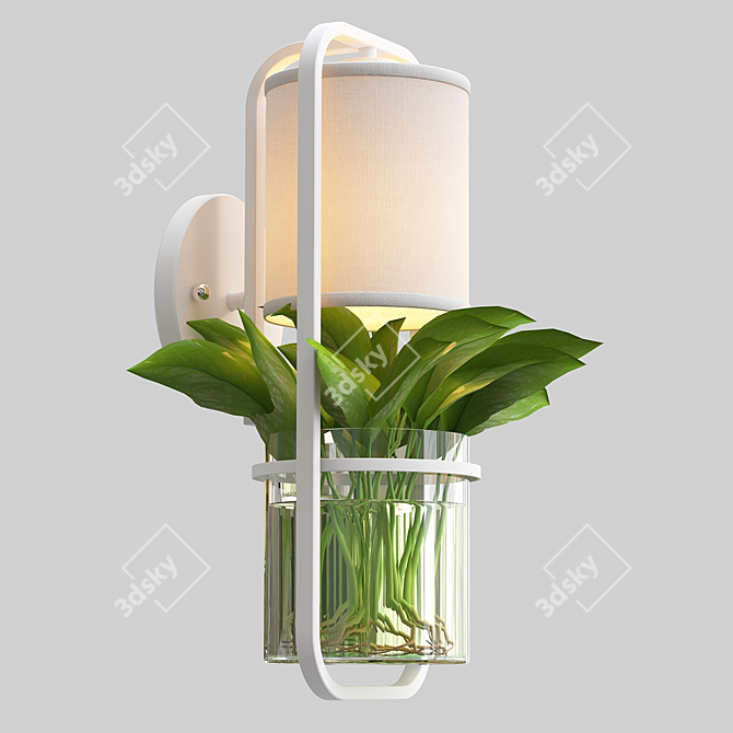 Nordic Black Sconce: Modern Style 3D model image 9