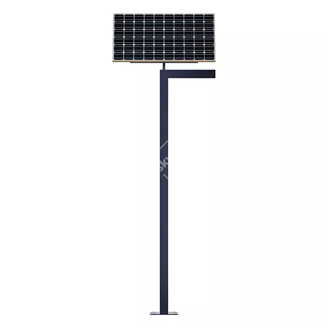 Solar-Powered Autonomous Park Lights 3D model image 10