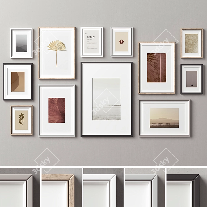 Versatile Picture Frames Set -277 3D model image 1