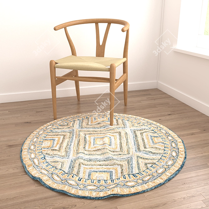 Round Rugs Collection 3D model image 4