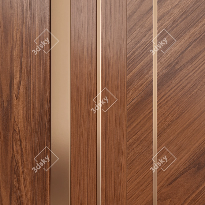 Delirium Wall Panels: Timeless Elegance 3D model image 2