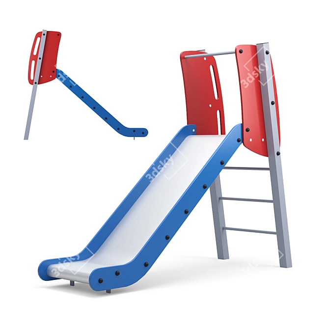 Metallic Children's Slides - H805 H804 3D model image 4