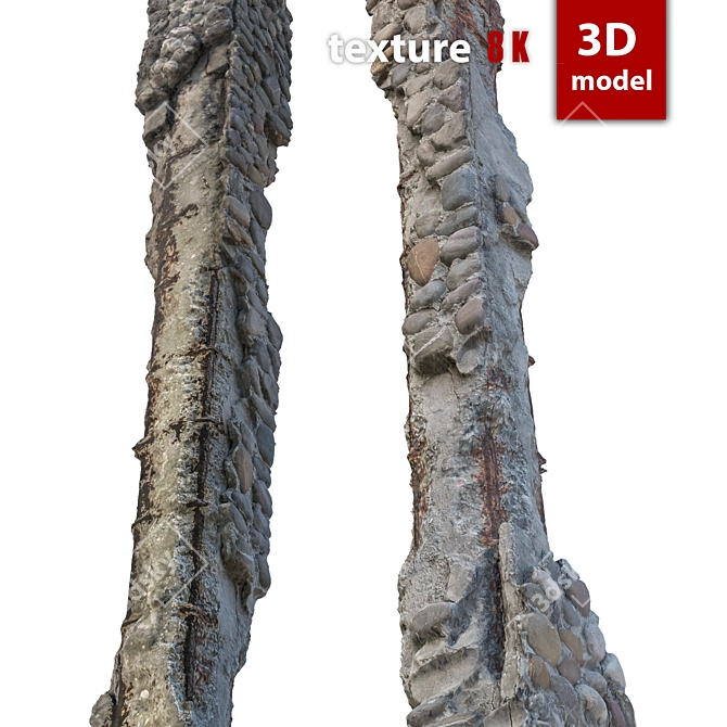 Detailed 3D Column Model 3D model image 4