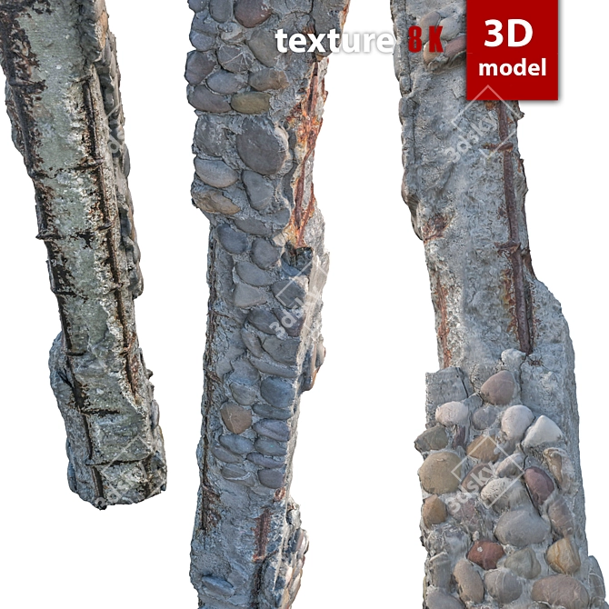 Detailed 3D Column Model 3D model image 5