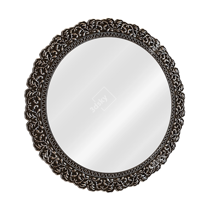 Sleek Geometric Mirror 3D model image 3