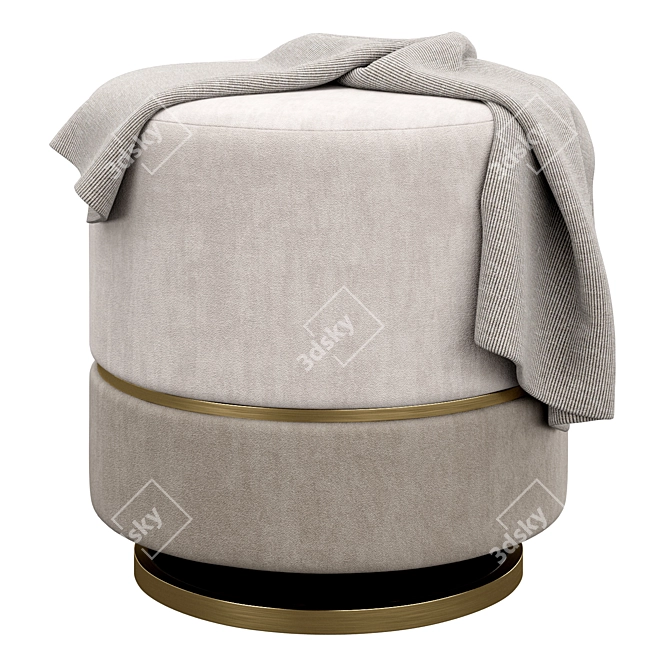 Luxury Parma Ottoman by Frato 3D model image 1