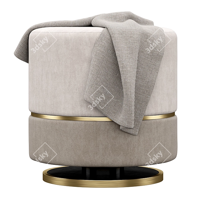 Luxury Parma Ottoman by Frato 3D model image 2