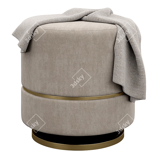 Luxury Parma Ottoman by Frato 3D model image 3