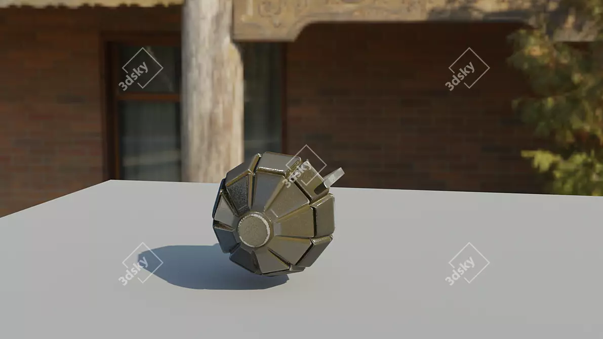 F1 Grenade Replica 3D model image 3