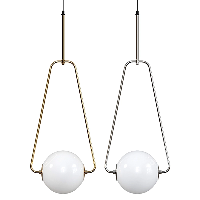 Elegant Lavalier Pendant Light 3D model image 1