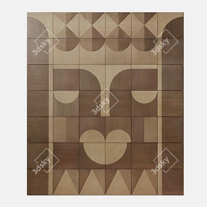 Elegant Decorative Panel: ARAZZI REGINA 3D model image 1