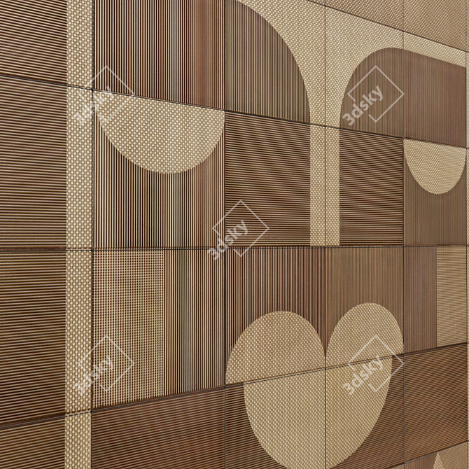 Elegant Decorative Panel: ARAZZI REGINA 3D model image 2