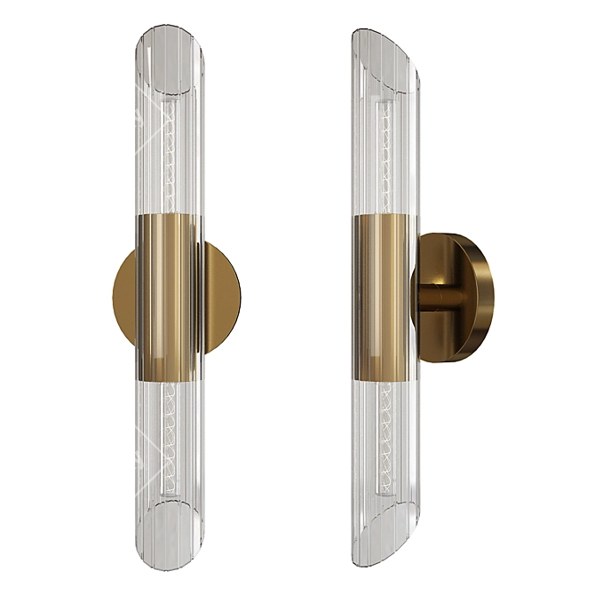 Elegant Cecily Wall Sconce 3D model image 1