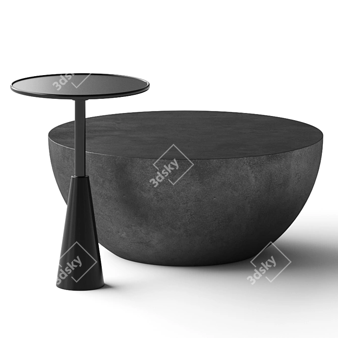 Elegant Ohana and Arashi Coffee Tables 3D model image 1