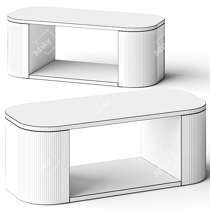 Elevate Your Space: Lulu and Georgia Luna Coffee Table 3D model image 2