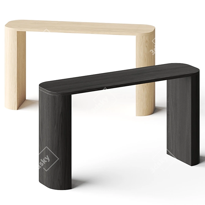 Luna Console Table - Modern Elegance Incorporated 3D model image 1
