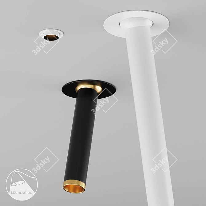 Elegant Soffit Lighting Solution 3D model image 3