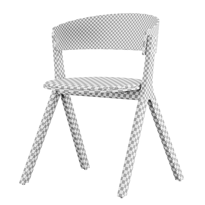 Circus Wood Chair: Sleek, Stylish, Sustainable 3D model image 6