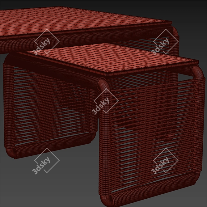 Elegant TINDARI Table: High-Quality, UV Mapped 3D model image 4