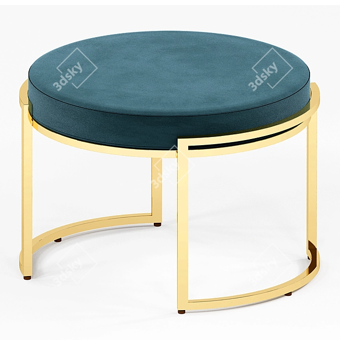 MoDRN Marni Ottoman: Sleek Design, Multiple Colors 3D model image 1