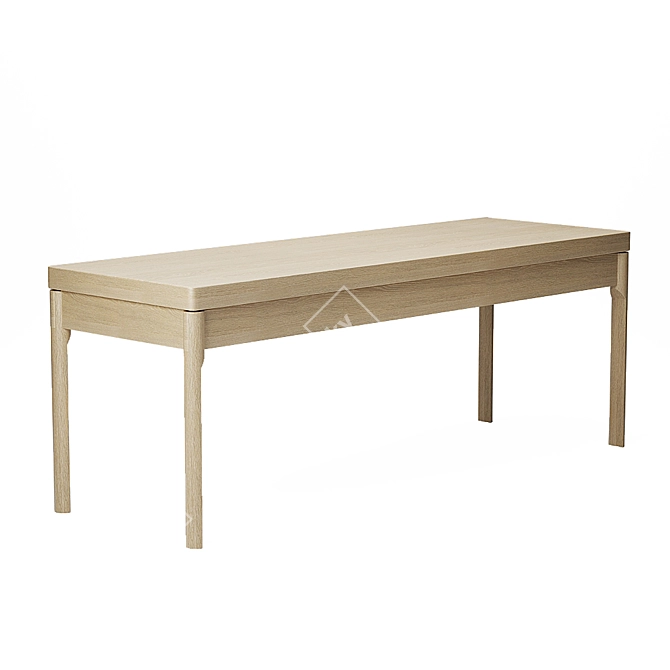 Pelham Bench: Stylish Seating for Any Space 3D model image 4