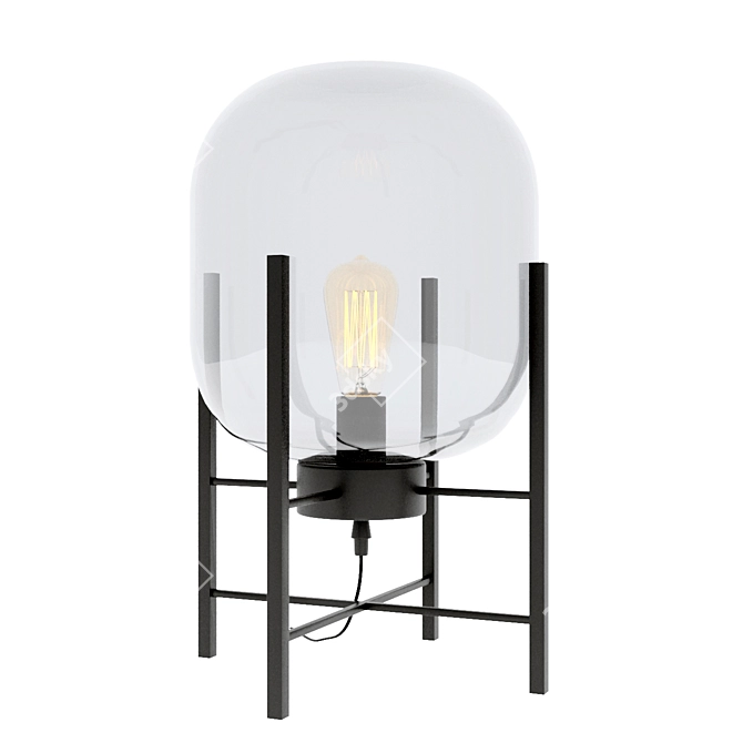 Sleek and Modern Table Lamp 3D model image 1