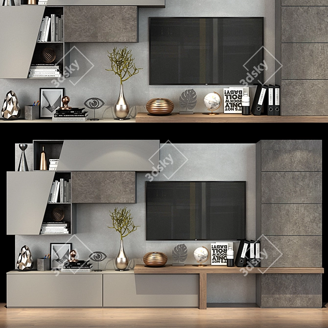 Modern Storage Solution: Cabinet Furniture 0142 3D model image 1