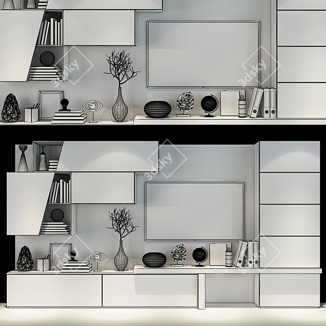 Modern Storage Solution: Cabinet Furniture 0142 3D model image 2