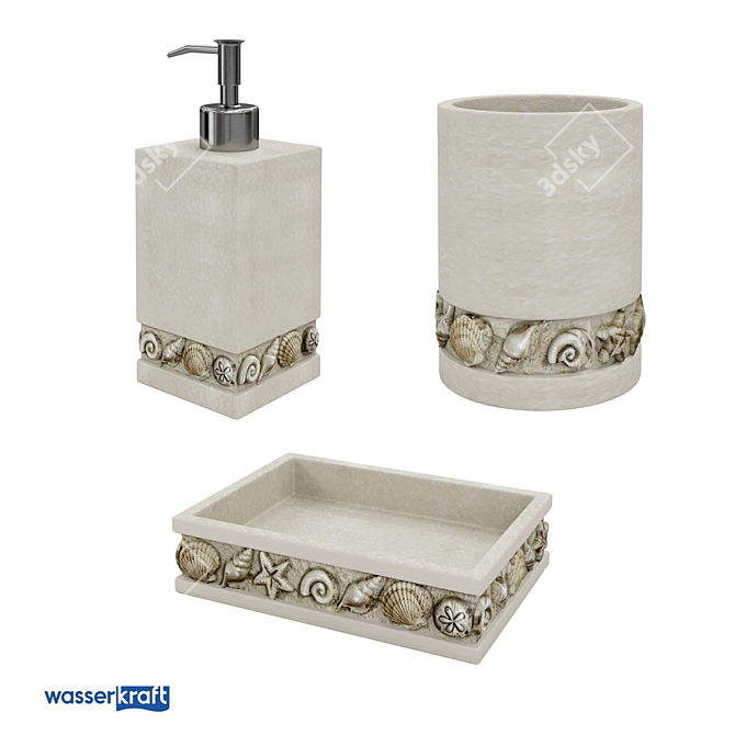 Serenity Sands Bathroom Set 3D model image 1