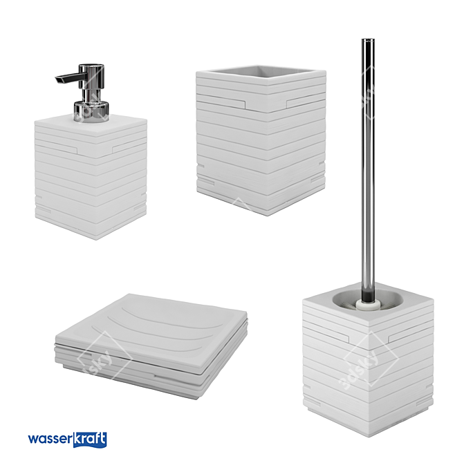 Leine K-3800 Series: Minimalist Bathroom Set 3D model image 1