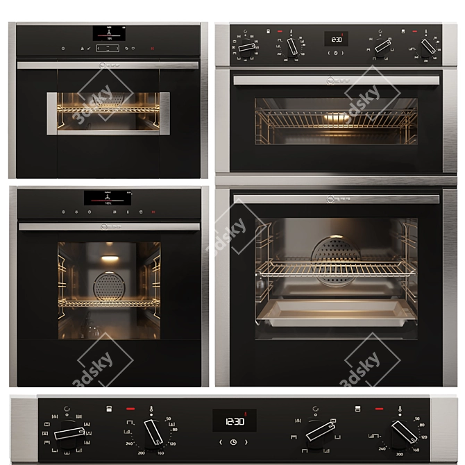 Neff Appliances: Stylish and Efficient Cooking Collection 3D model image 3