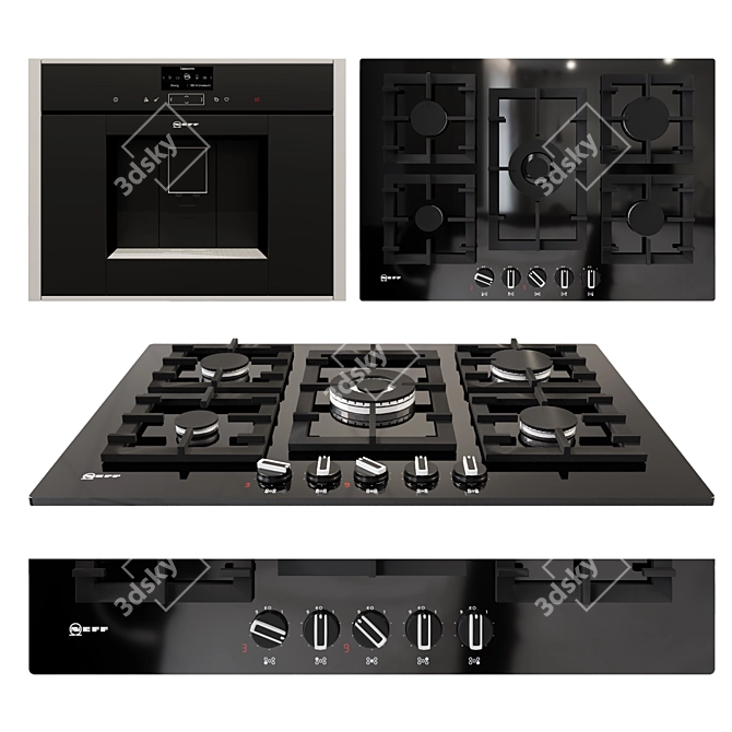 Neff Appliances: Stylish and Efficient Cooking Collection 3D model image 4