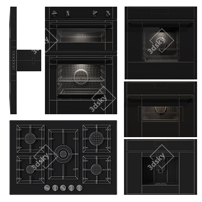 Neff Appliances: Stylish and Efficient Cooking Collection 3D model image 5