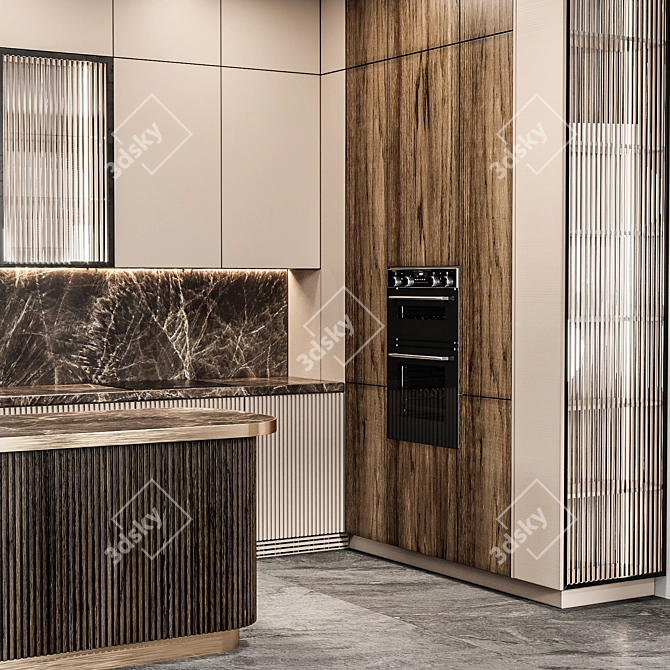 Italian Kitchen: Modern Design, Spacious 3D model image 4