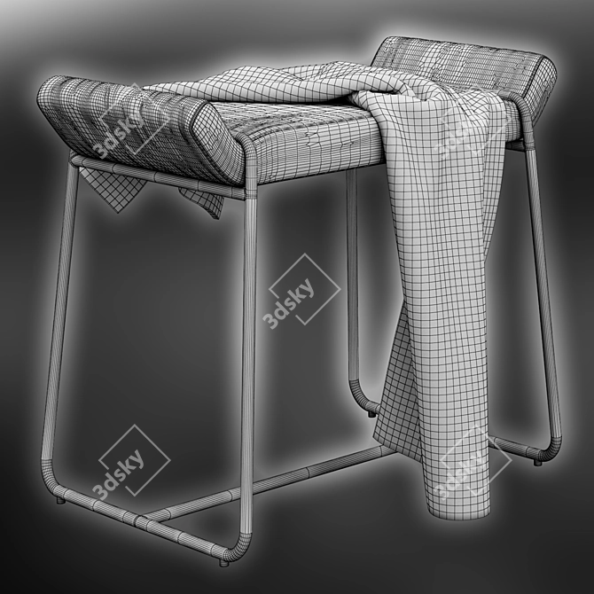 Megan Stool: Stylish Comfort for Your Space 3D model image 5