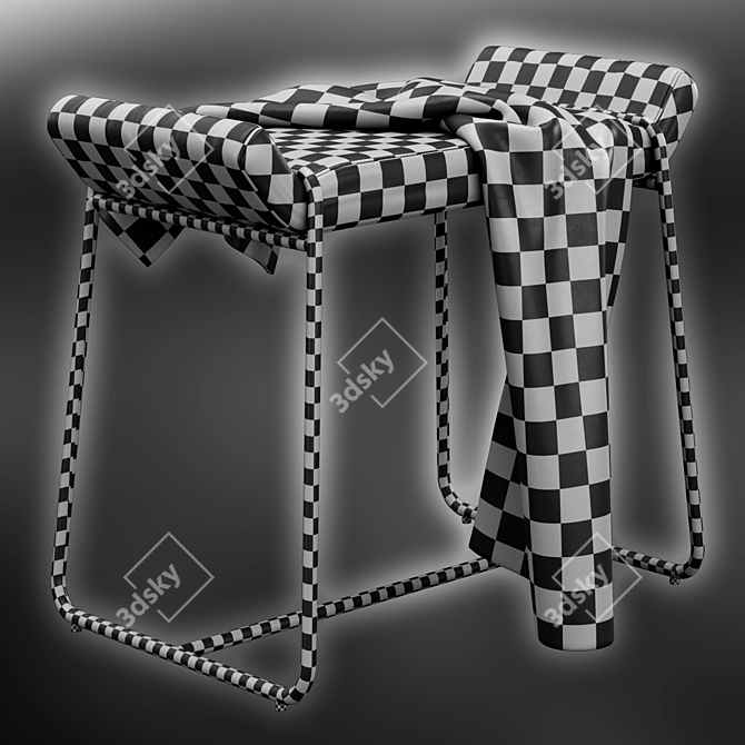 Megan Stool: Stylish Comfort for Your Space 3D model image 6