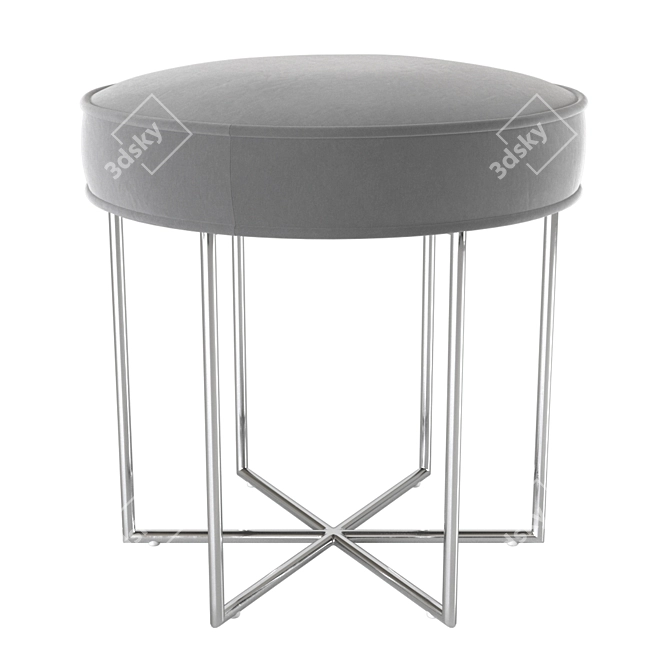 L&E Colin Stool: Chic & Compact Seating 3D model image 2