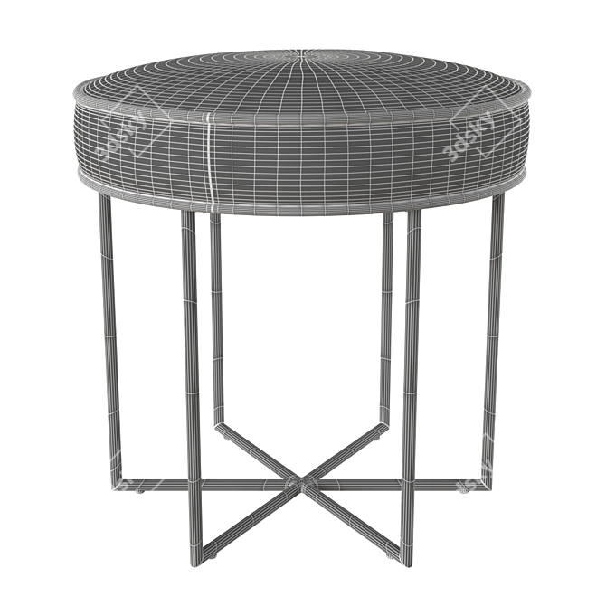 L&E Colin Stool: Chic & Compact Seating 3D model image 4