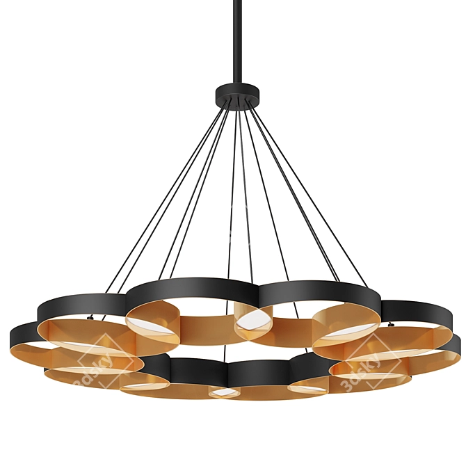 Elegant Maestro Pendant Light 3D model image 1