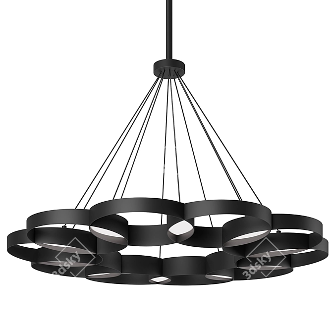 Elegant Maestro Pendant Light 3D model image 2