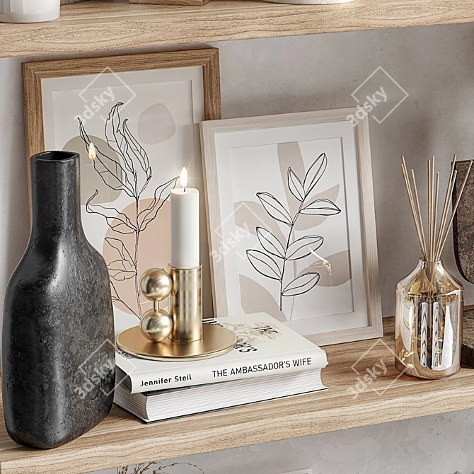 Elegant Decor Set: 2015 Version 3D model image 5