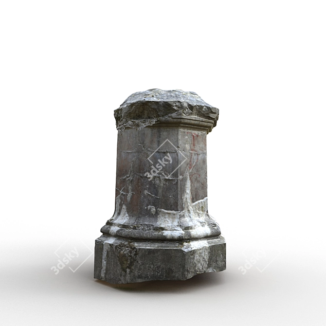 Palanga Column Fragment: Photogrammetry-Enhanced 3D Model 3D model image 1